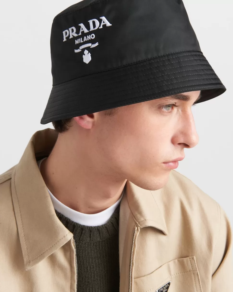 Prada Sombrero De Pescador De Re-nylon^Hombre SOMBREROS Y GUANTES