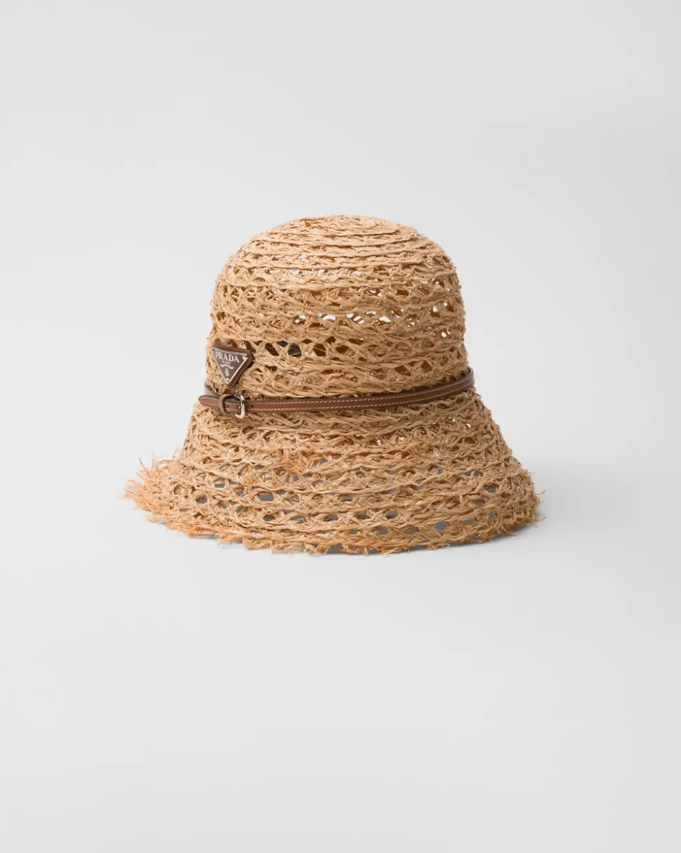 Prada Sombrero De Pescador De Tela Tejida^Mujer SOMBREROS Y GUANTES