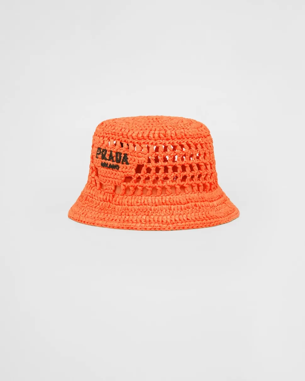 Prada Sombrero De Pescador En Tela Tejida^Mujer SOMBREROS Y GUANTES