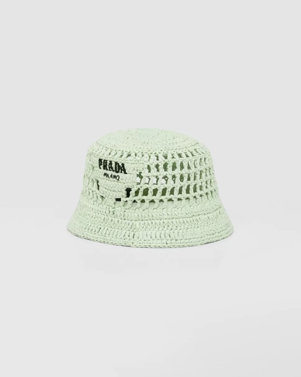 Prada Sombrero De Pescador En Tela Tejida^Mujer SOMBREROS Y GUANTES