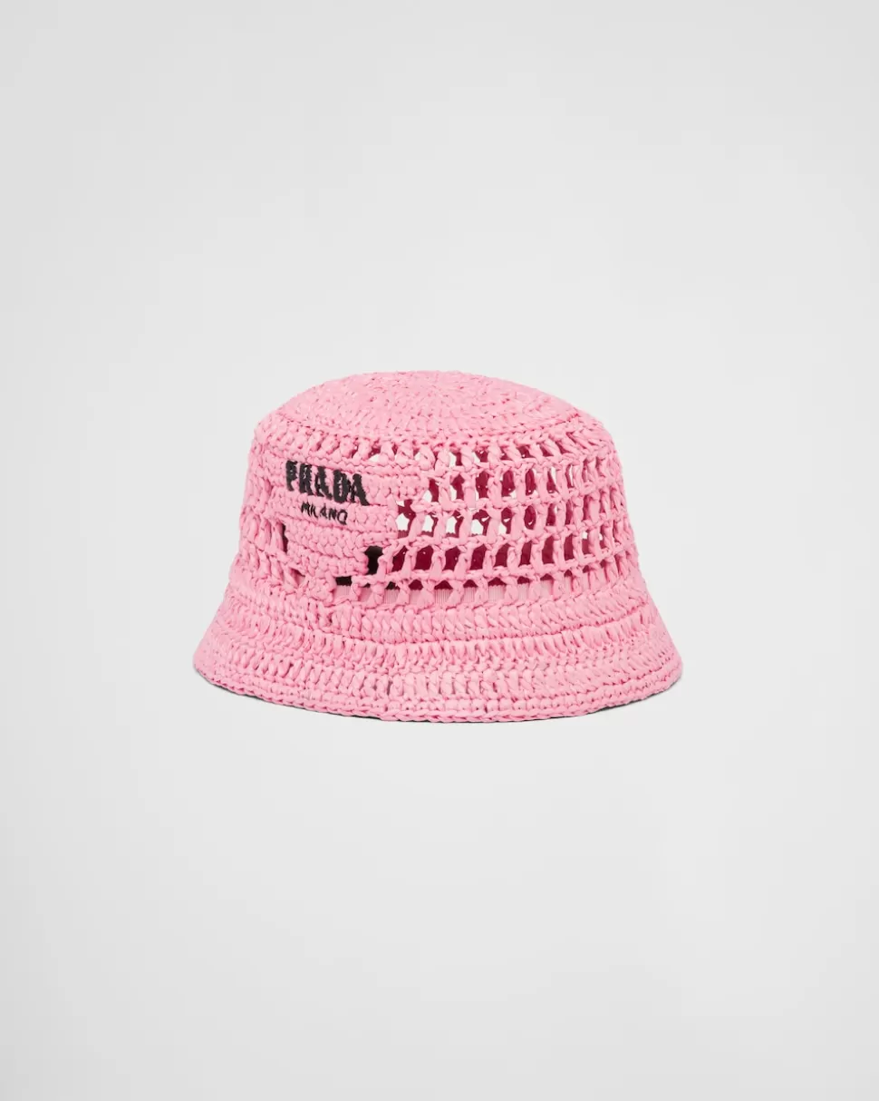 Prada Sombrero De Pescador En Tela Tejida^Mujer SOMBREROS Y GUANTES