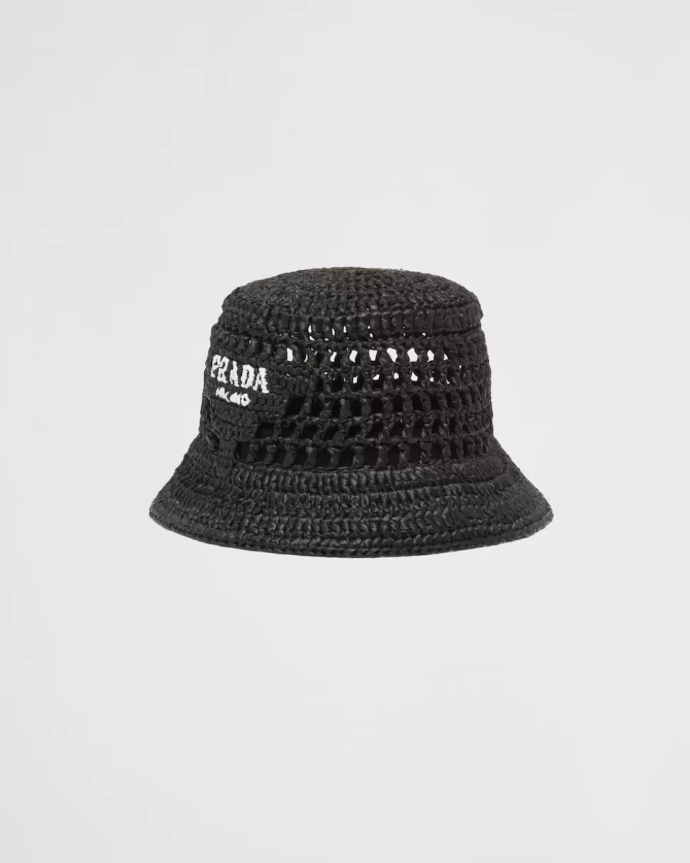 Prada Sombrero De Pescador En Tela Tejida^Mujer SOMBREROS Y GUANTES