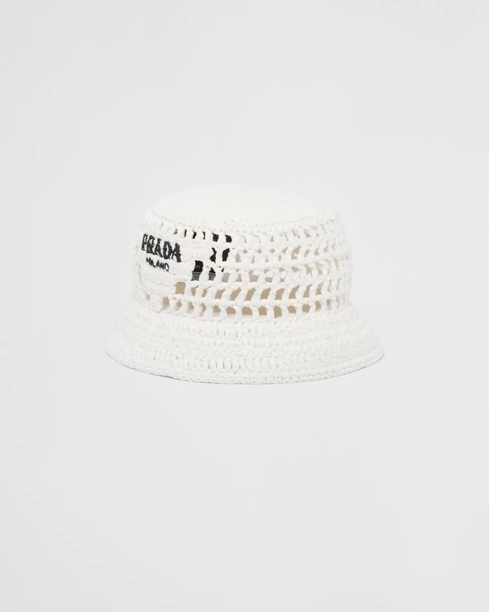 Prada Sombrero De Pescador En Tela Tejida^Mujer SOMBREROS Y GUANTES