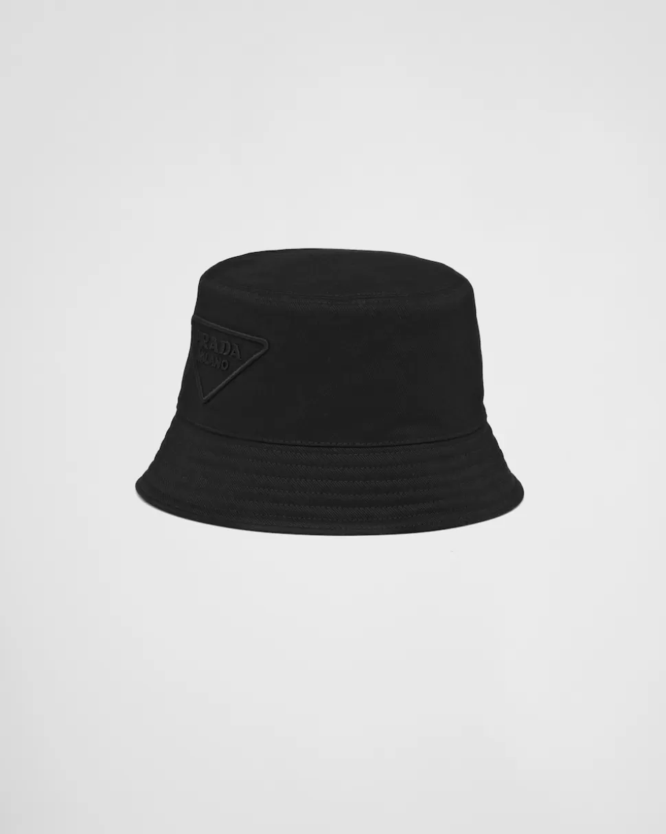 Prada Sombrero Tipo Pescador De Dril^Hombre SOMBREROS Y GUANTES