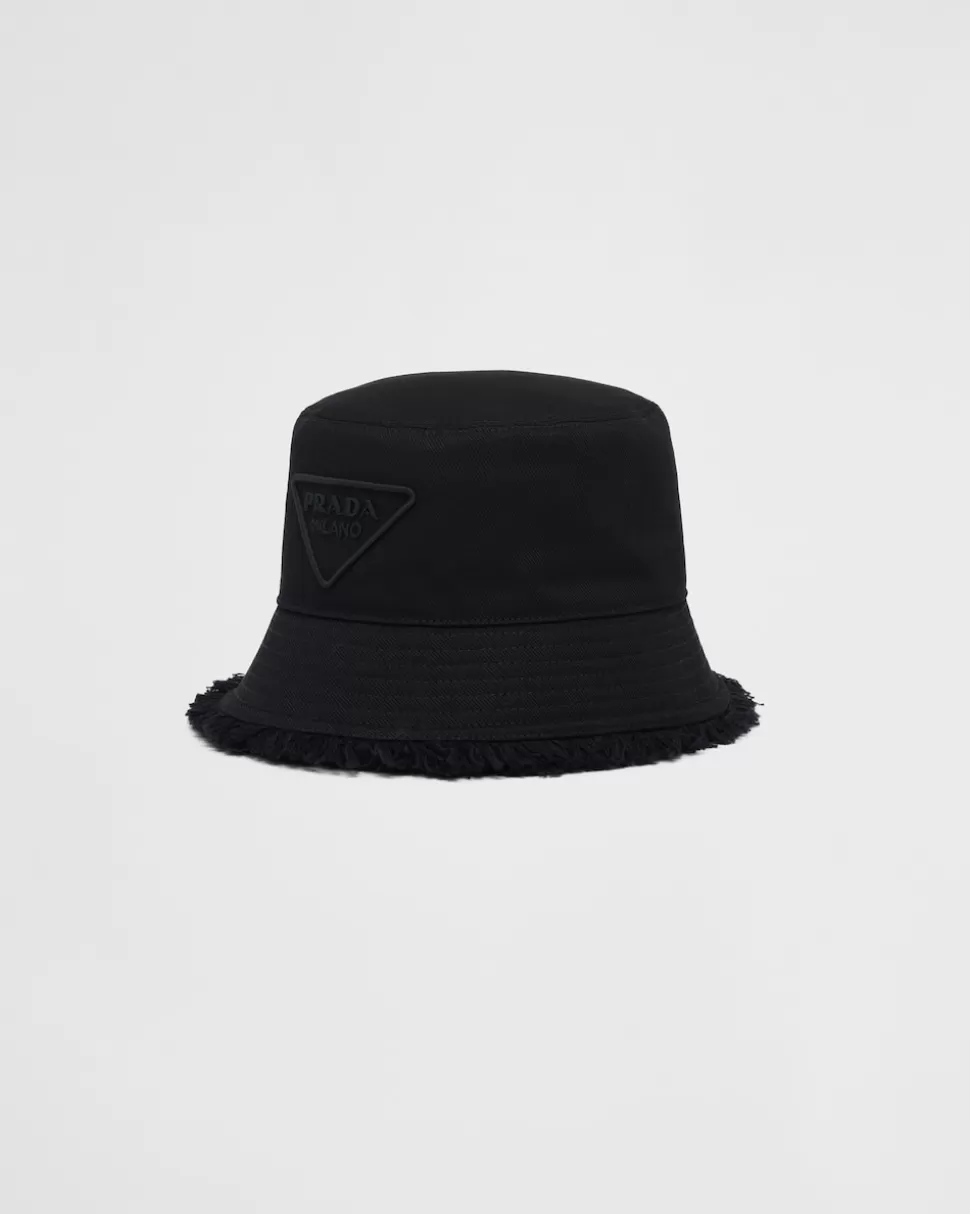 Prada Sombrero Tipo Pescador De Dril^Mujer SOMBREROS Y GUANTES
