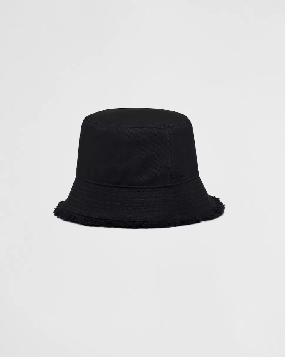 Prada Sombrero Tipo Pescador De Dril^Mujer SOMBREROS Y GUANTES