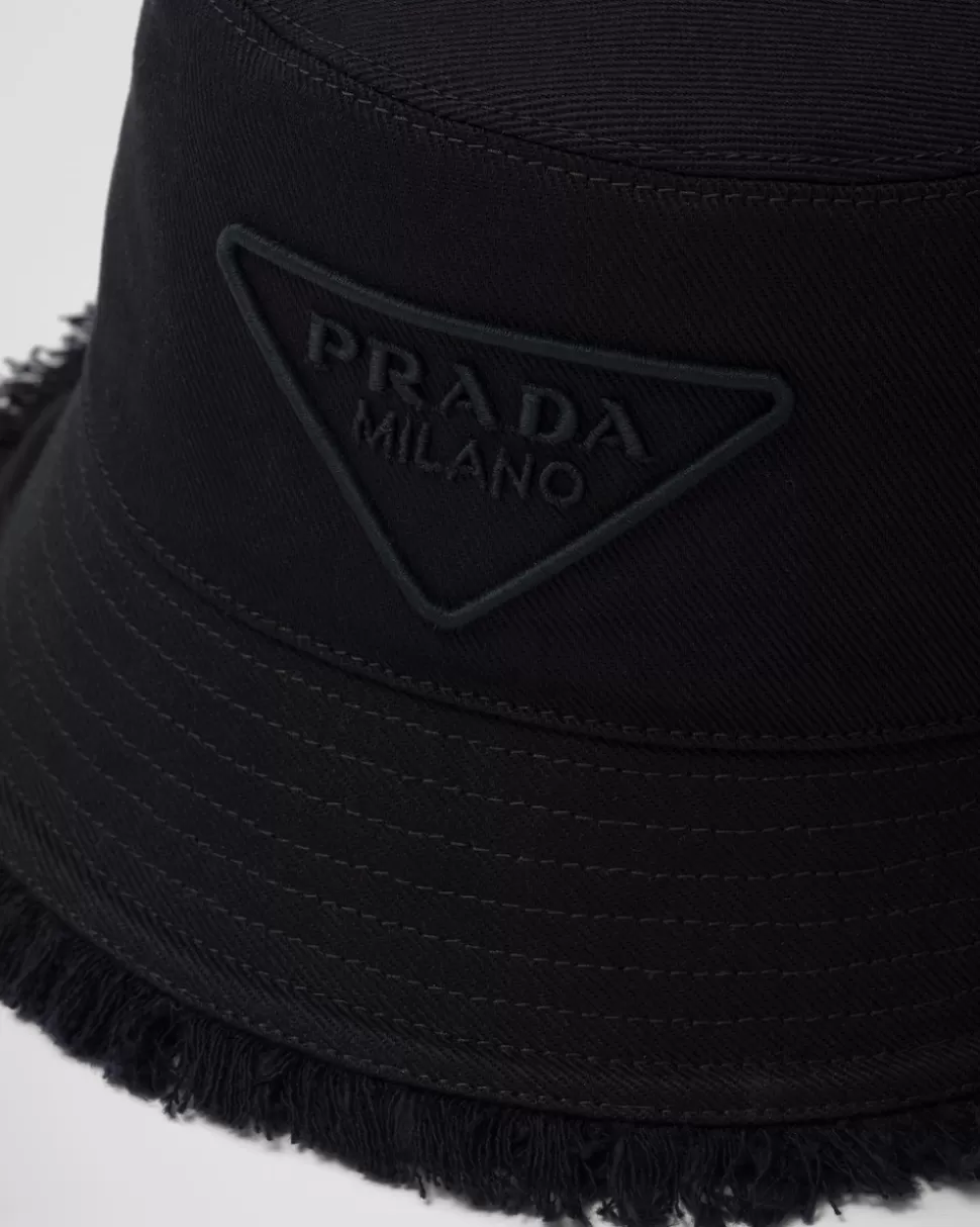 Prada Sombrero Tipo Pescador De Dril^Mujer SOMBREROS Y GUANTES