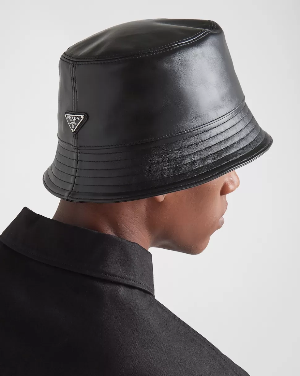 Prada Sombrero Tipo Pescador De Napa^Hombre SOMBREROS Y GUANTES
