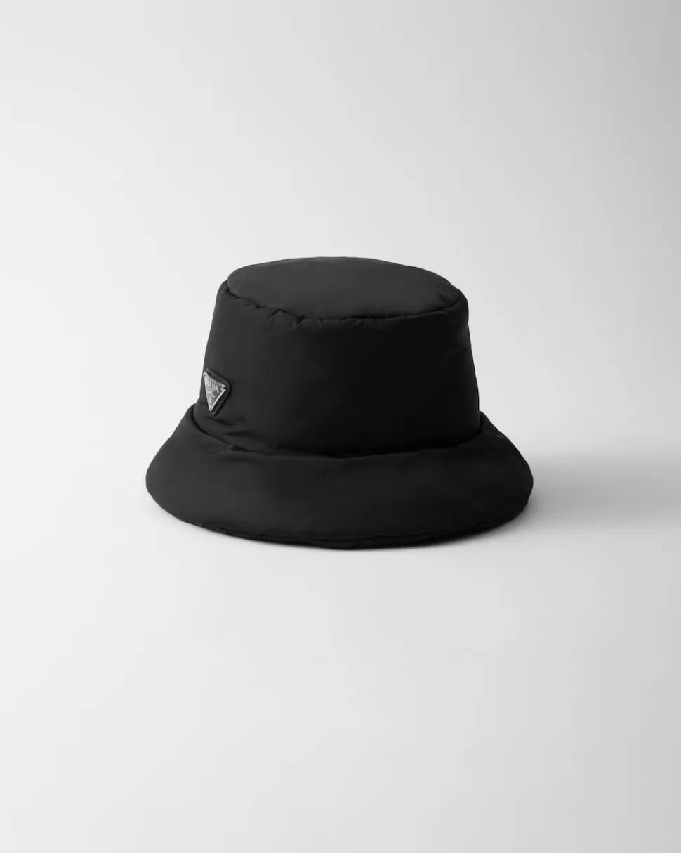 Prada Sombrero Tipo Pescador De Re-nylon Acolchado^Hombre SOMBREROS Y GUANTES