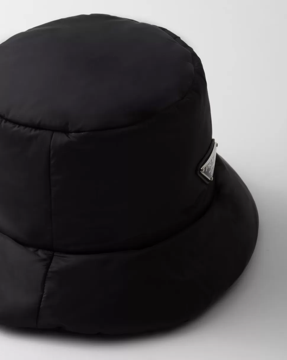 Prada Sombrero Tipo Pescador De Re-nylon Acolchado^Hombre SOMBREROS Y GUANTES