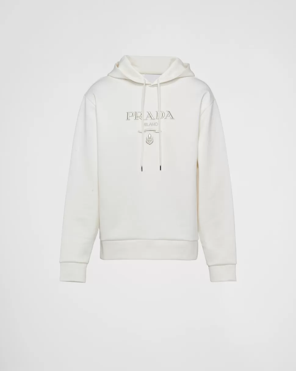 Prada Sudadera Con Capucha De Algodón^Hombre ROPA DEPORTIVA Y SUDADERAS