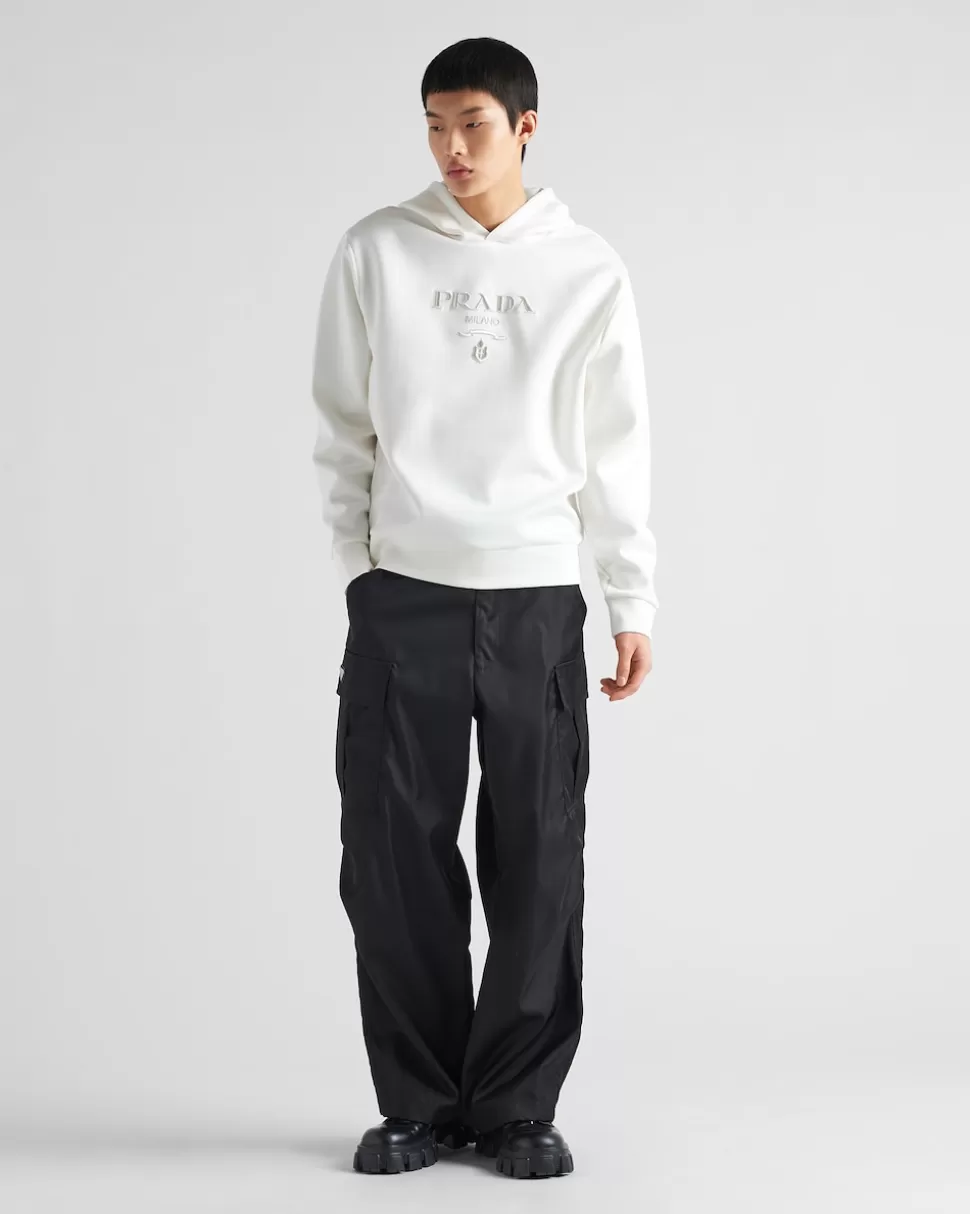 Prada Sudadera Con Capucha De Algodón^Hombre ROPA DEPORTIVA Y SUDADERAS