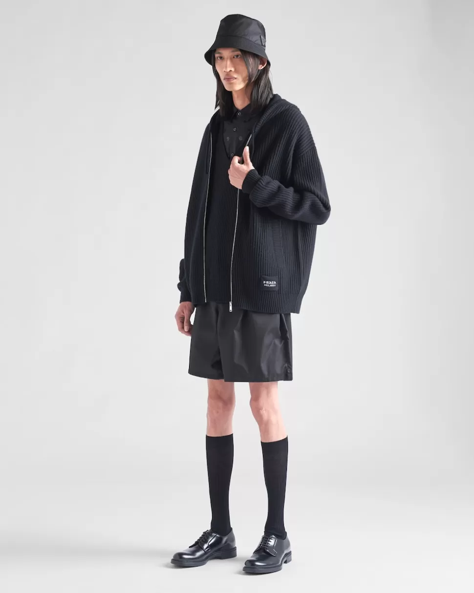 Prada Sudadera Con Capucha De Lana Y Cachemir^Hombre TEJIDOS DE PUNTO