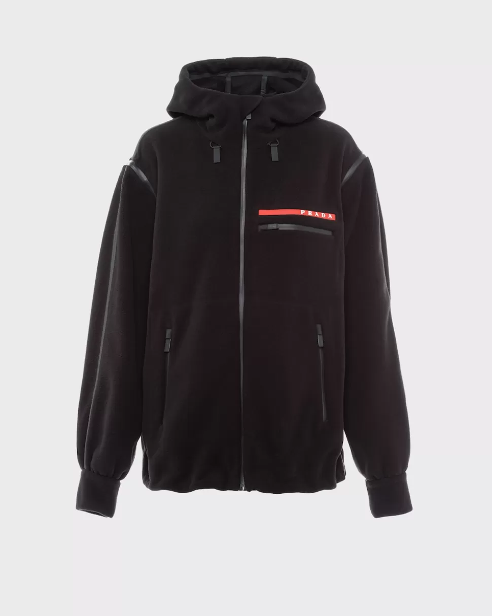 Prada Sudadera Con Capucha Forro Polar Técnico^Mujer ROPA