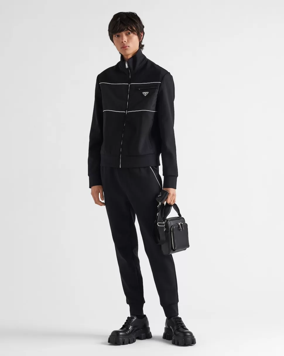 Prada Sudadera Con Detalles De Re-nylon^Hombre ROPA DEPORTIVA Y SUDADERAS