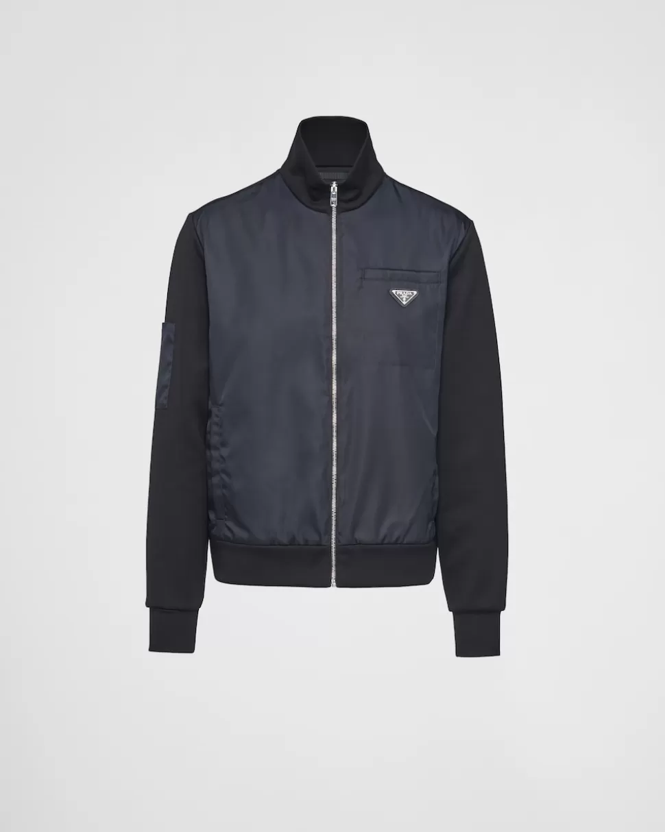 Prada Sudadera Con Detalles De Re-nylon^Hombre ROPA DEPORTIVA Y SUDADERAS