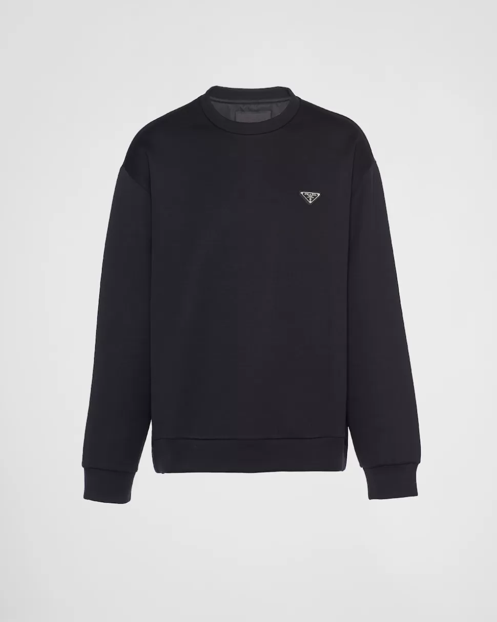 Prada Sudadera De Algodón Técnico^Hombre ROPA DEPORTIVA Y SUDADERAS