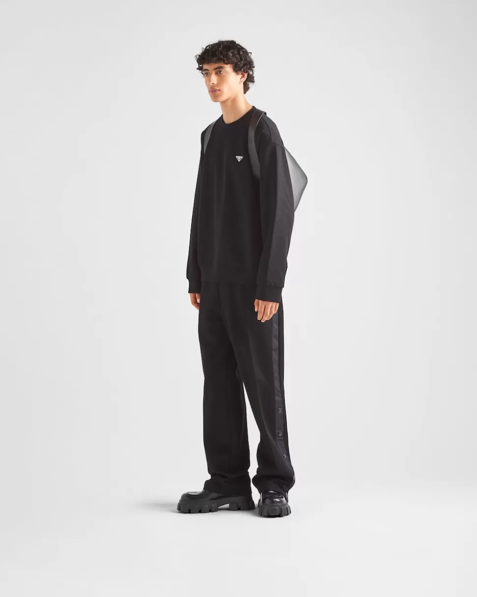 Prada Sudadera De Algodón Técnico^Hombre ROPA DEPORTIVA Y SUDADERAS