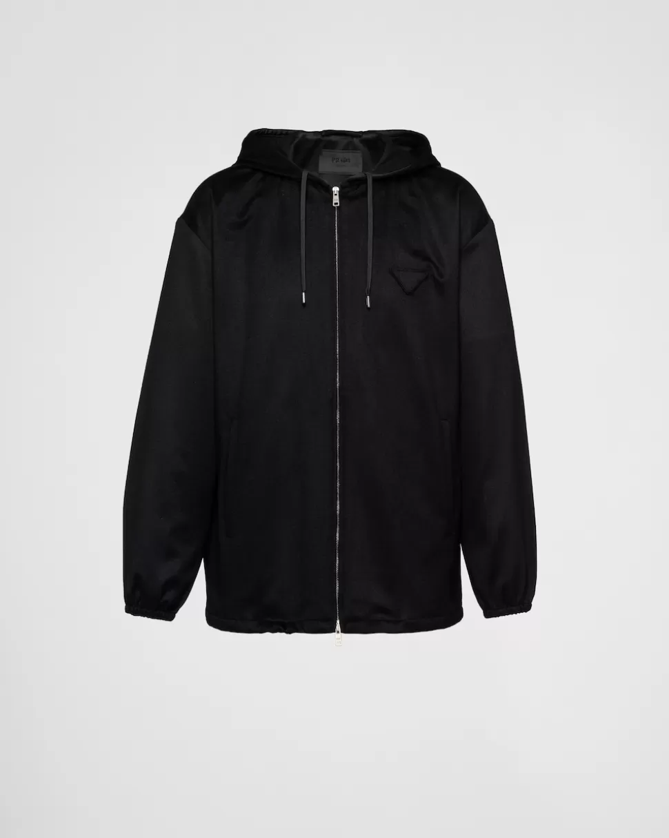 Prada Sudadera De Cachemir Con Capucha^Hombre ROPA DEPORTIVA Y SUDADERAS | CHAQUETAS Y ABRIGOS