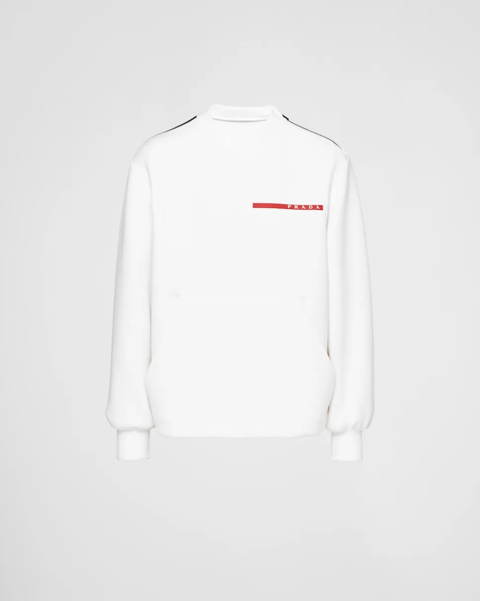 Prada Sudadera De Cuello Redondo De Doble Punto^Mujer ROPA