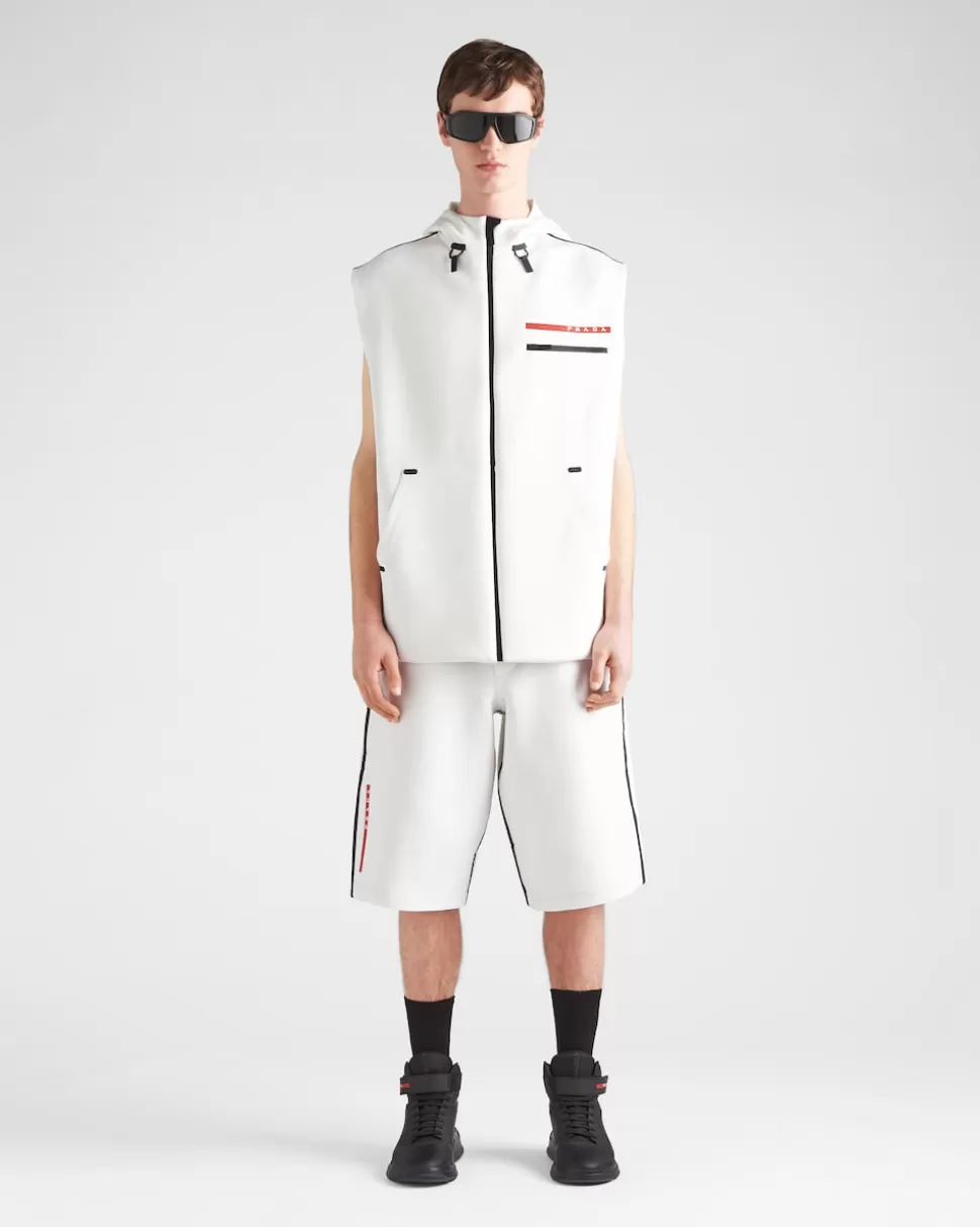 Prada Sudadera De Punto Técnico Reciclado Con Cinta^Hombre ROPA