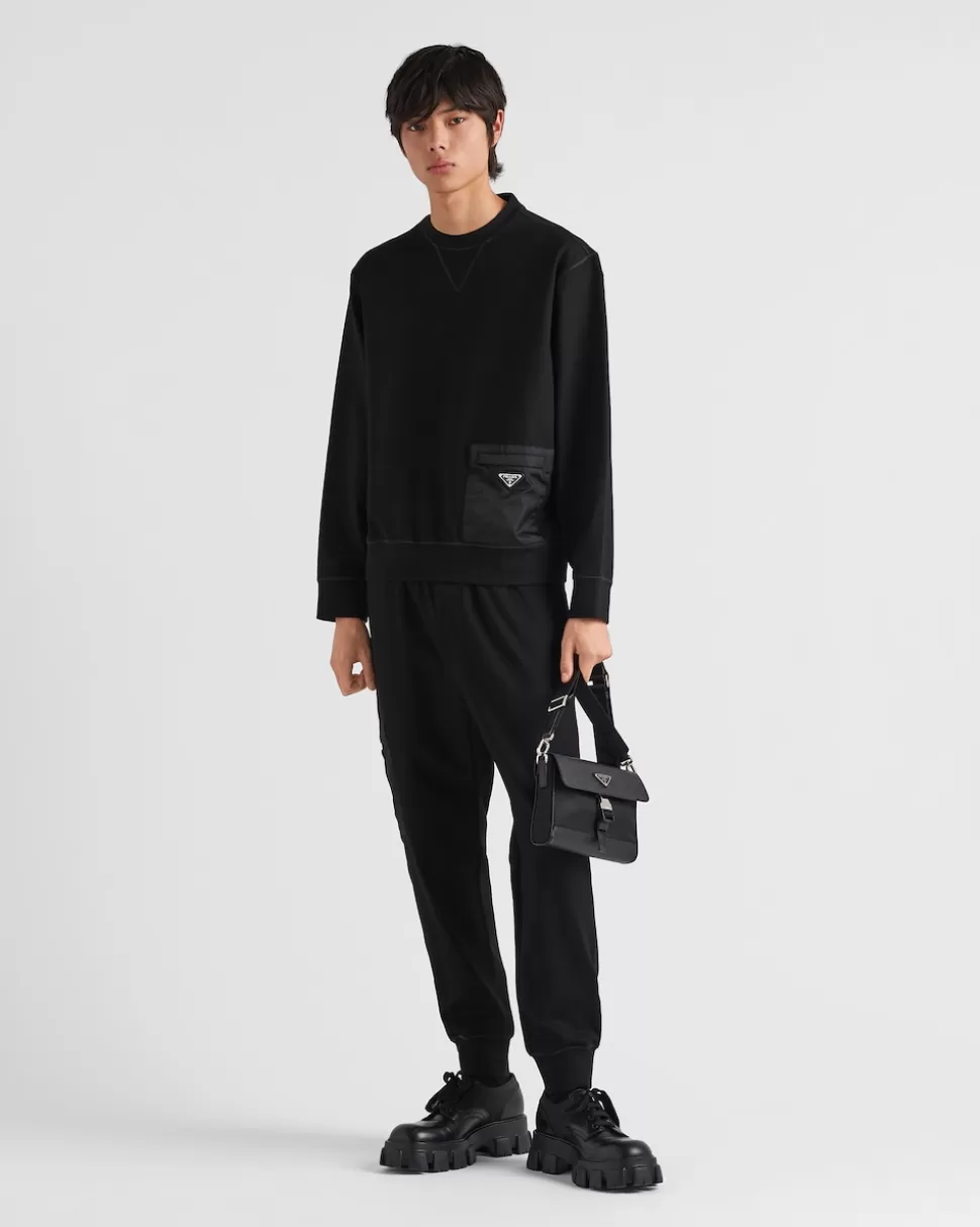 Prada Sudadera De Tejido Técnico^Hombre ROPA DEPORTIVA Y SUDADERAS