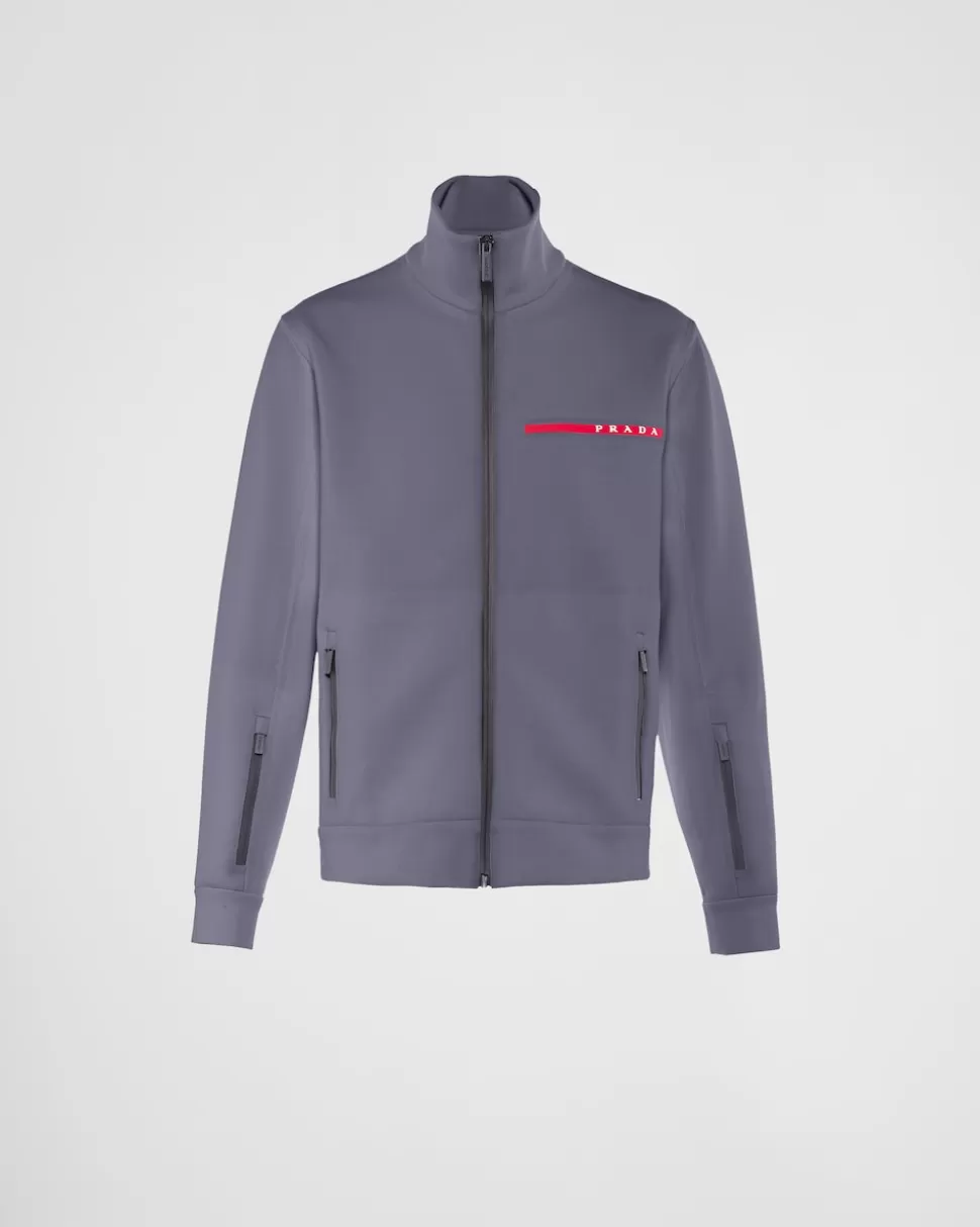 Prada Sudadera De Tejido Técnico Reciclado Con Cremallera^Hombre ROPA