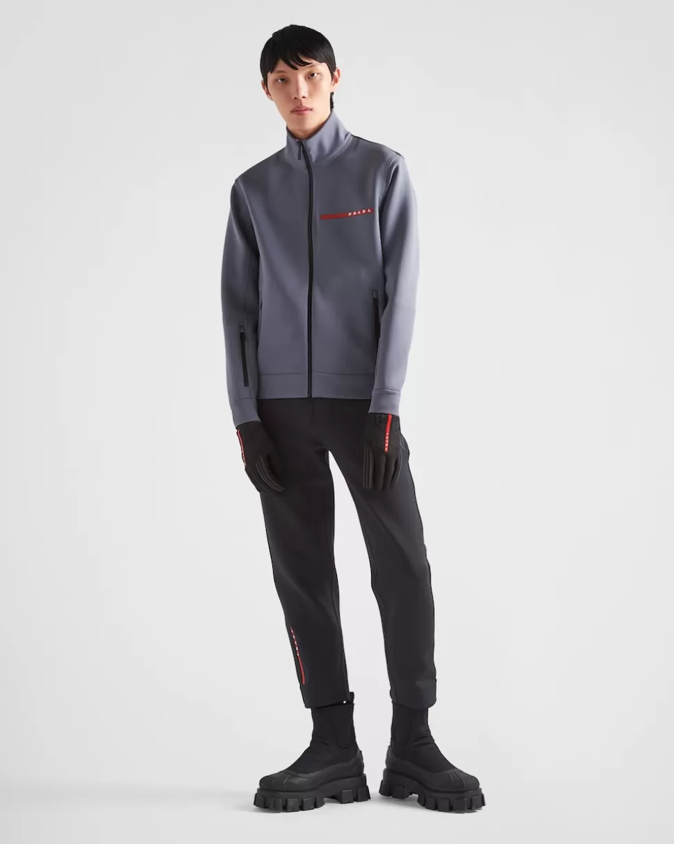 Prada Sudadera De Tejido Técnico Reciclado Con Cremallera^Hombre ROPA