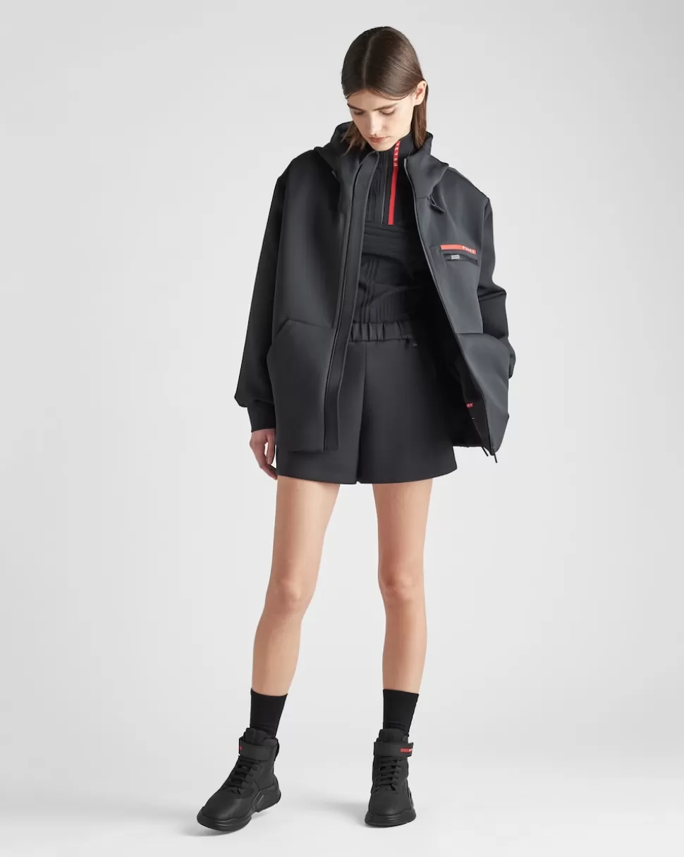 Prada Sudadera Extragrande Tejido Técnico Reciclado^Mujer ROPA