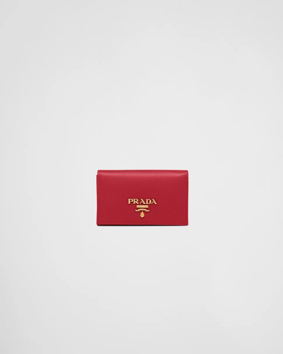 Prada Tarjetero De Piel^Mujer CARTERAS Y TARJETEROS