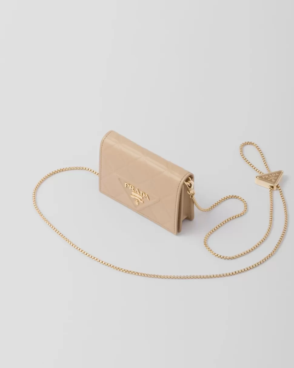 Prada Tarjetero De Piel Con Bandolera^Mujer CARTERAS Y TARJETEROS