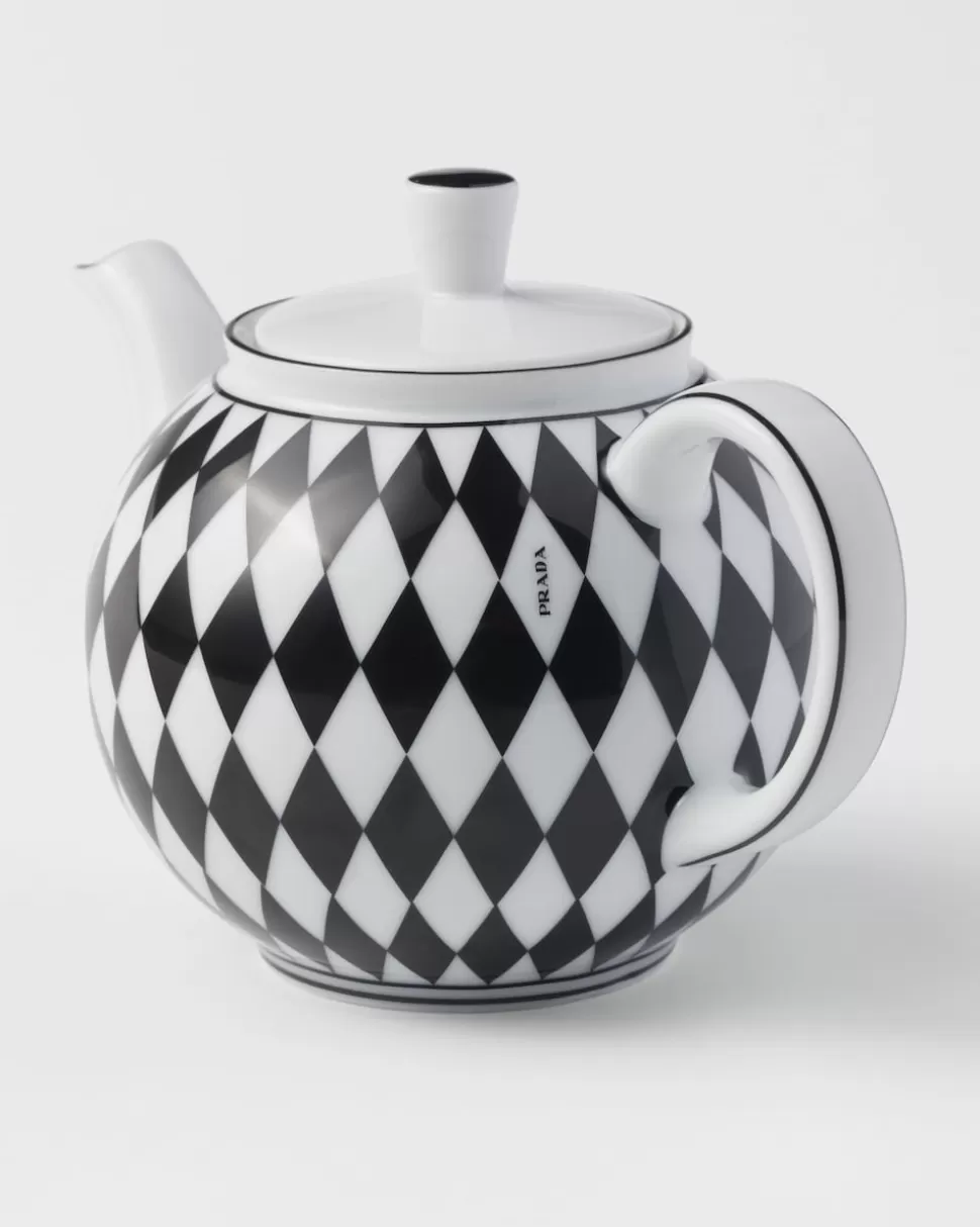 Prada Tetera De Porcelana - Checkerboard^ TÉ Y CAFÉ
