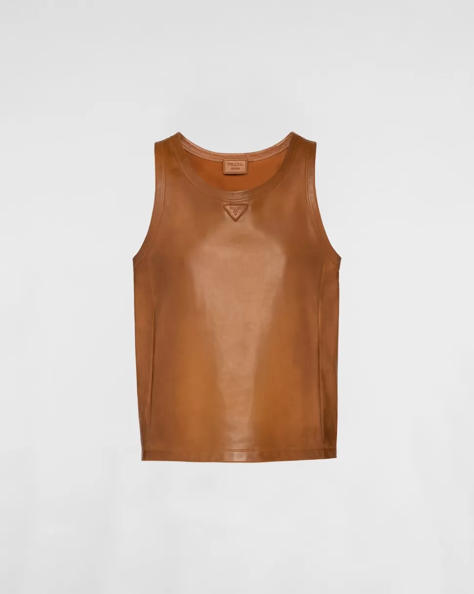 Prada Top De Napa^Hombre ROPA DE PIEL