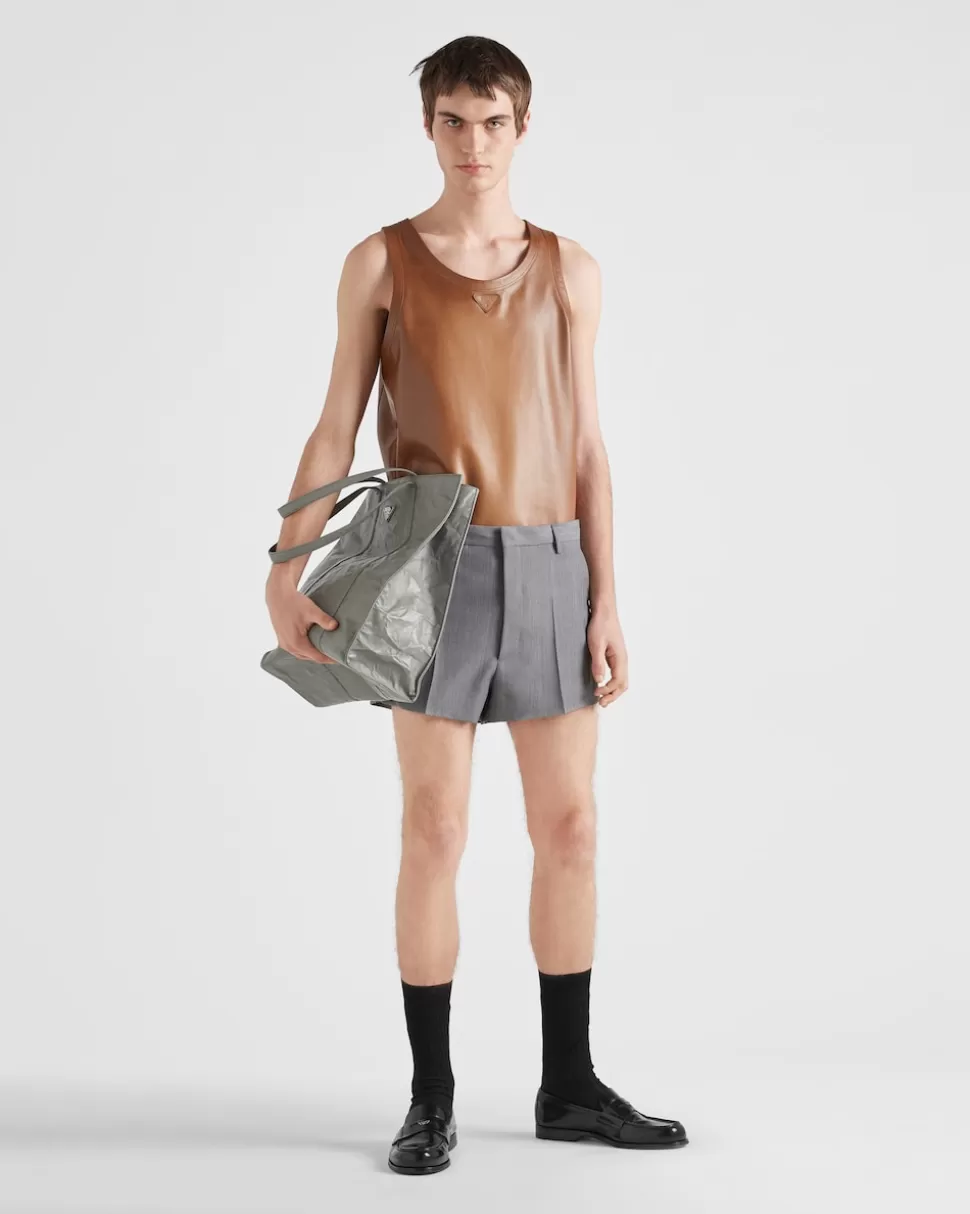 Prada Top De Napa^Hombre ROPA DE PIEL