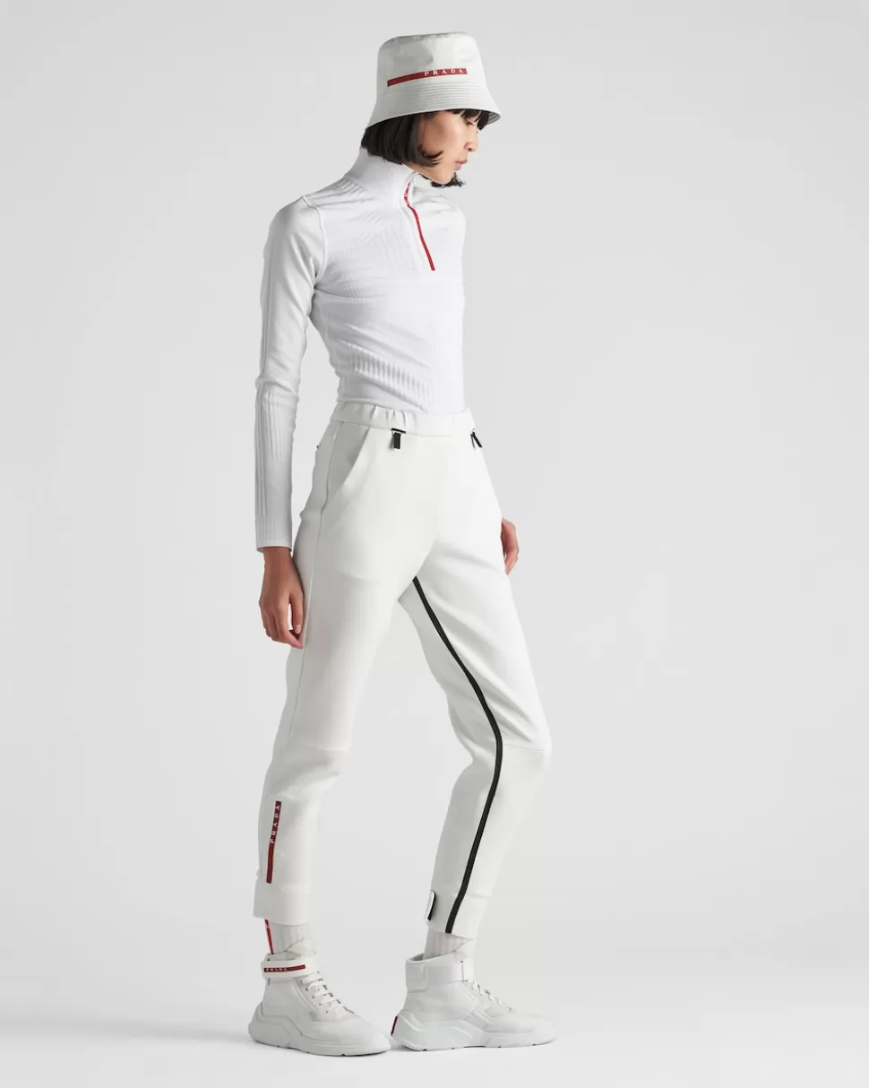 Prada Top De Piqué Y Re-nylon Técnico^Mujer ROPA