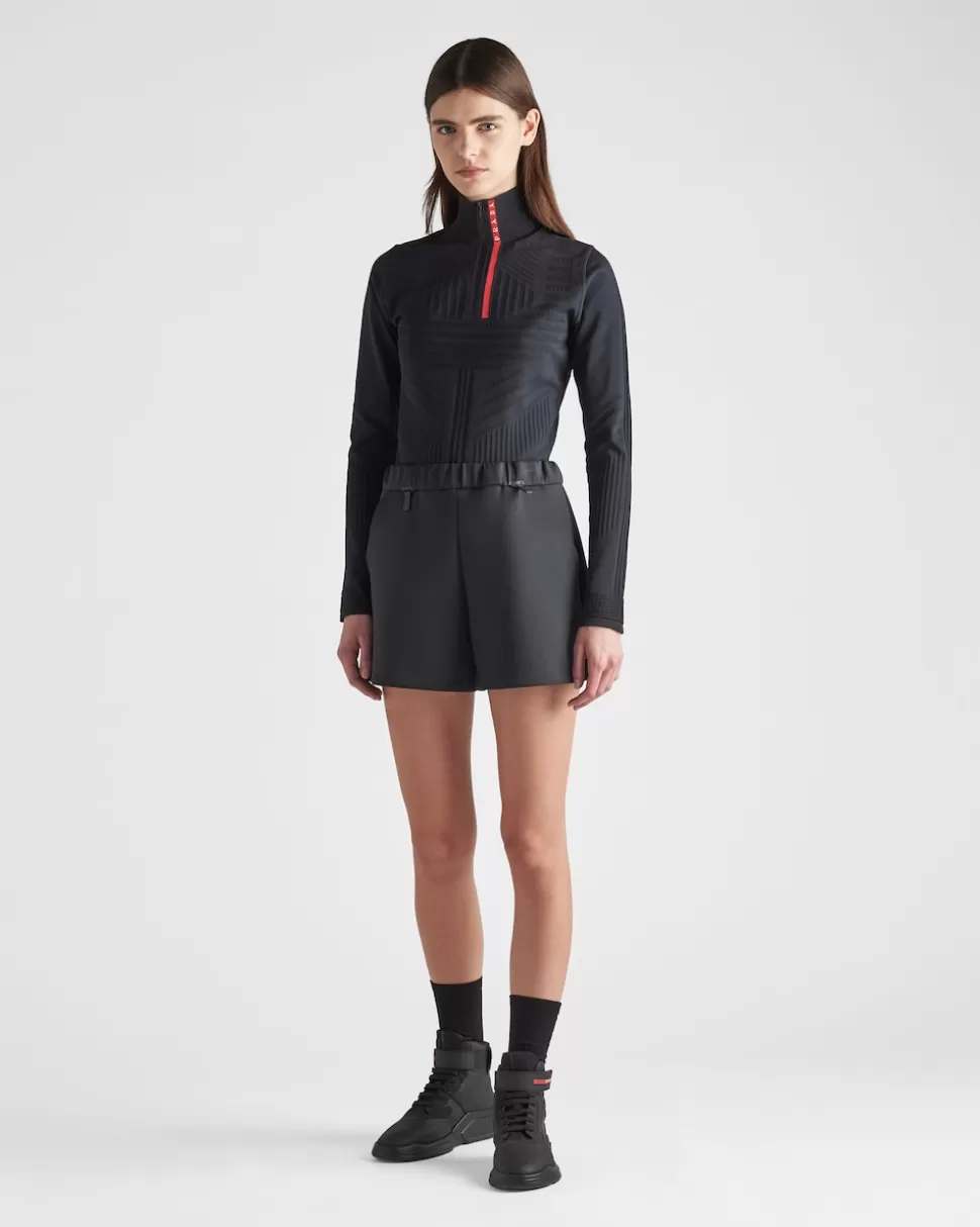 Prada Top De Piqué Y Re-nylon Técnico^Mujer ROPA