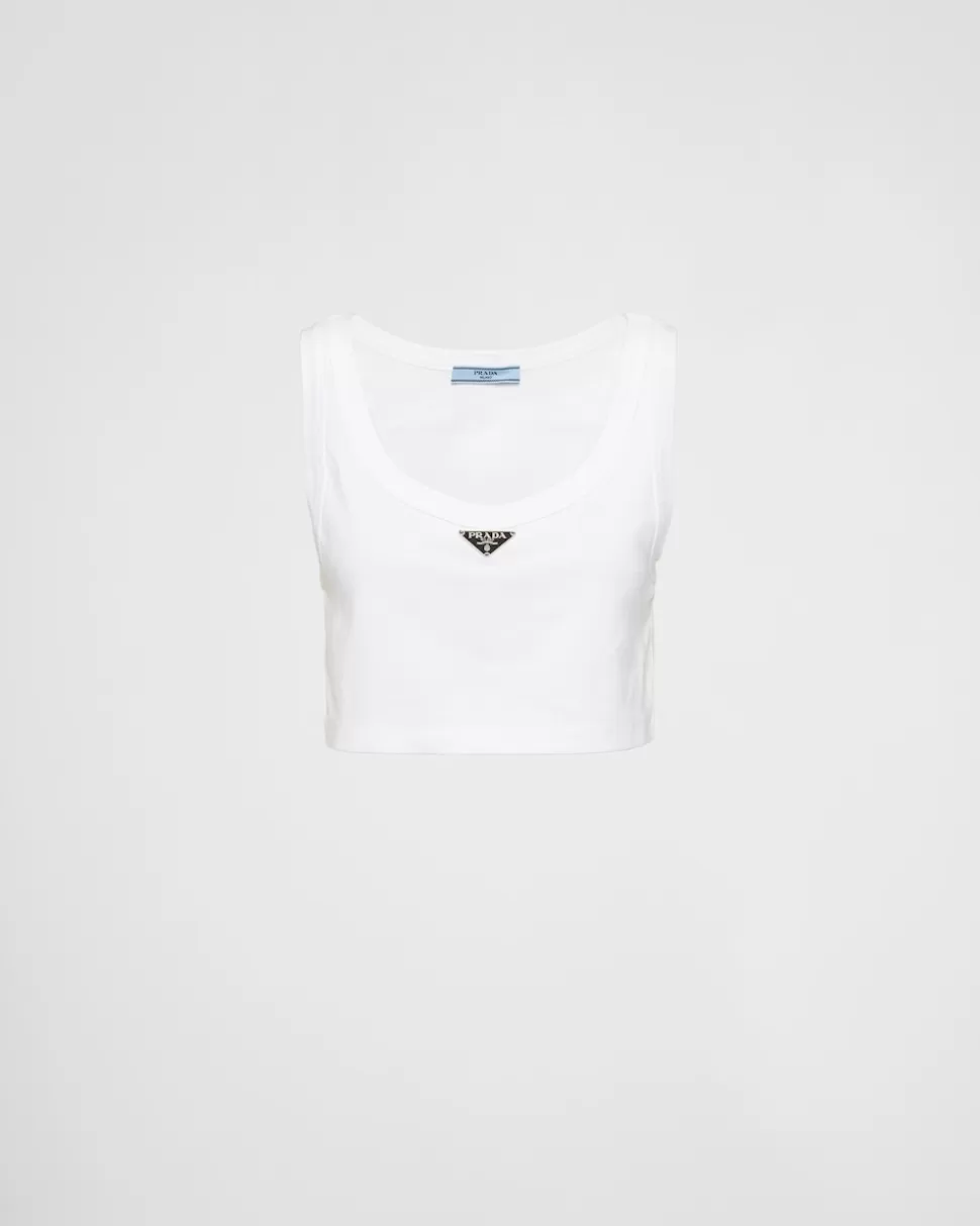 Prada Top De Punto^Mujer CAMISETAS Y SUDADERAS | CAMISAS Y TOPS