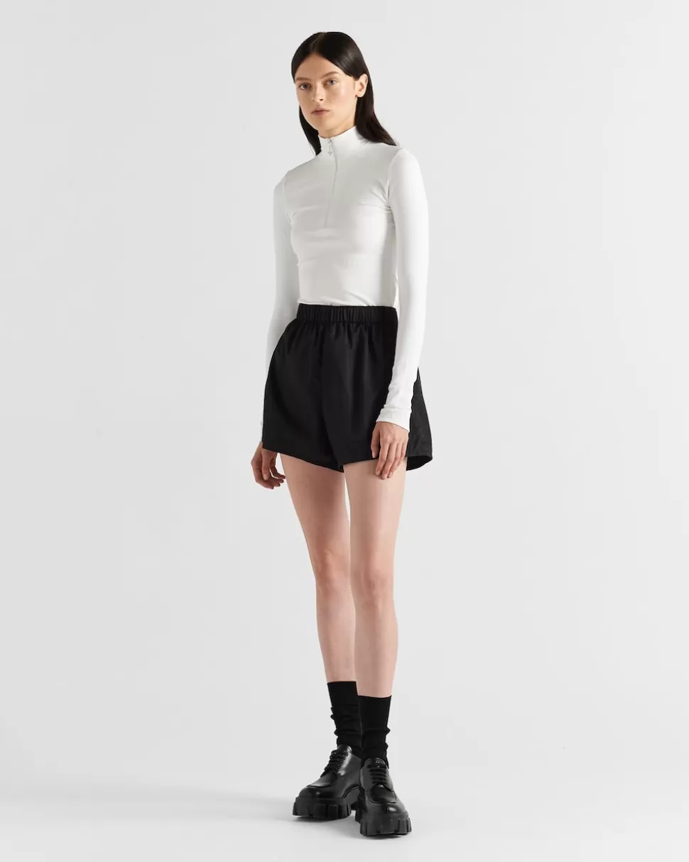 Prada Top De Punto Elástico^Mujer CAMISETAS Y SUDADERAS