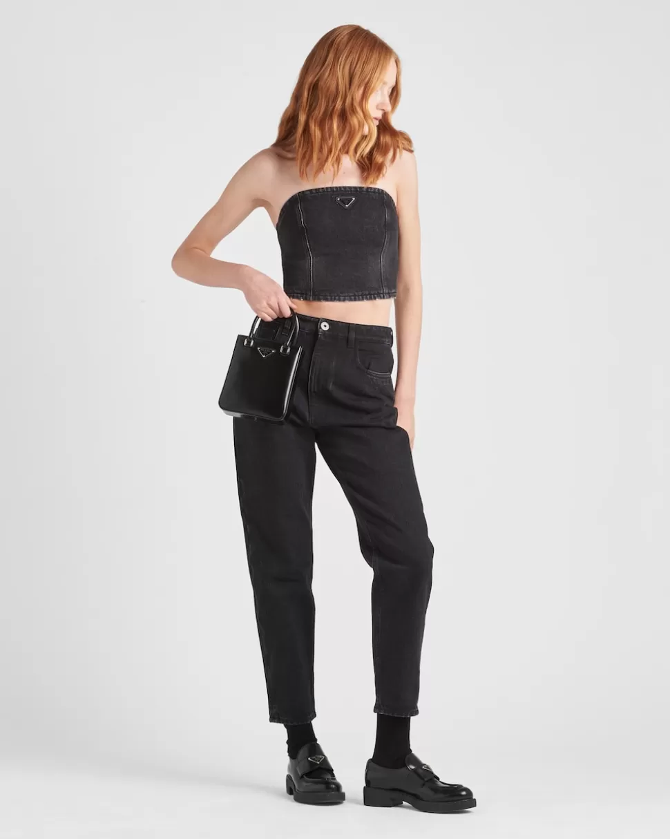 Prada Top De Tejido Vaquero^Mujer TEJIDO VAQUERO