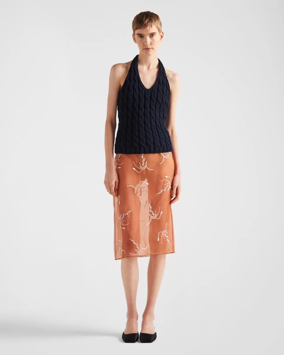 Prada Top Halter De Lana^Mujer TEJIDOS DE PUNTO