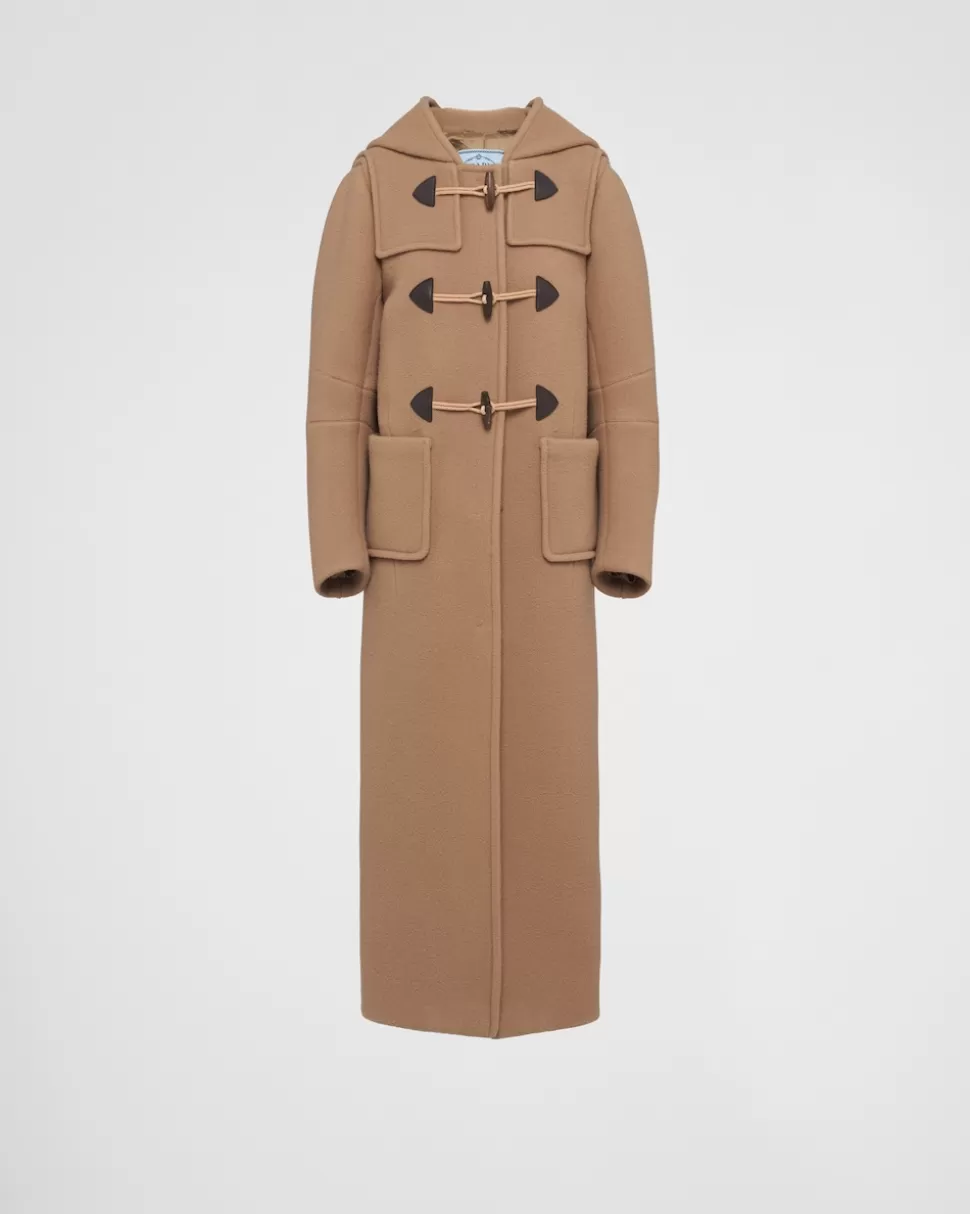 Prada Trenca Larga De Velur^Mujer CHAQUETAS Y ABRIGOS