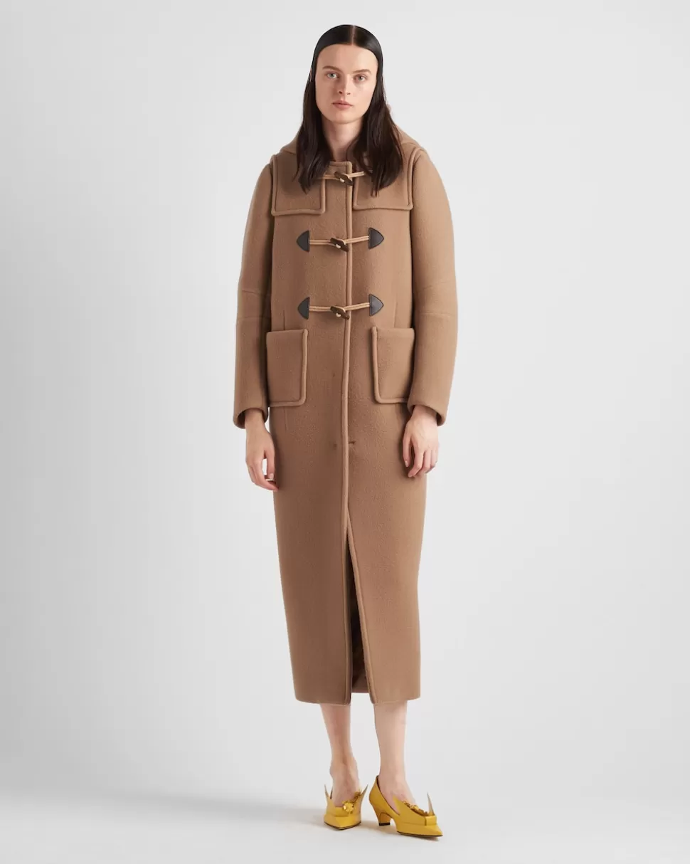 Prada Trenca Larga De Velur^Mujer CHAQUETAS Y ABRIGOS
