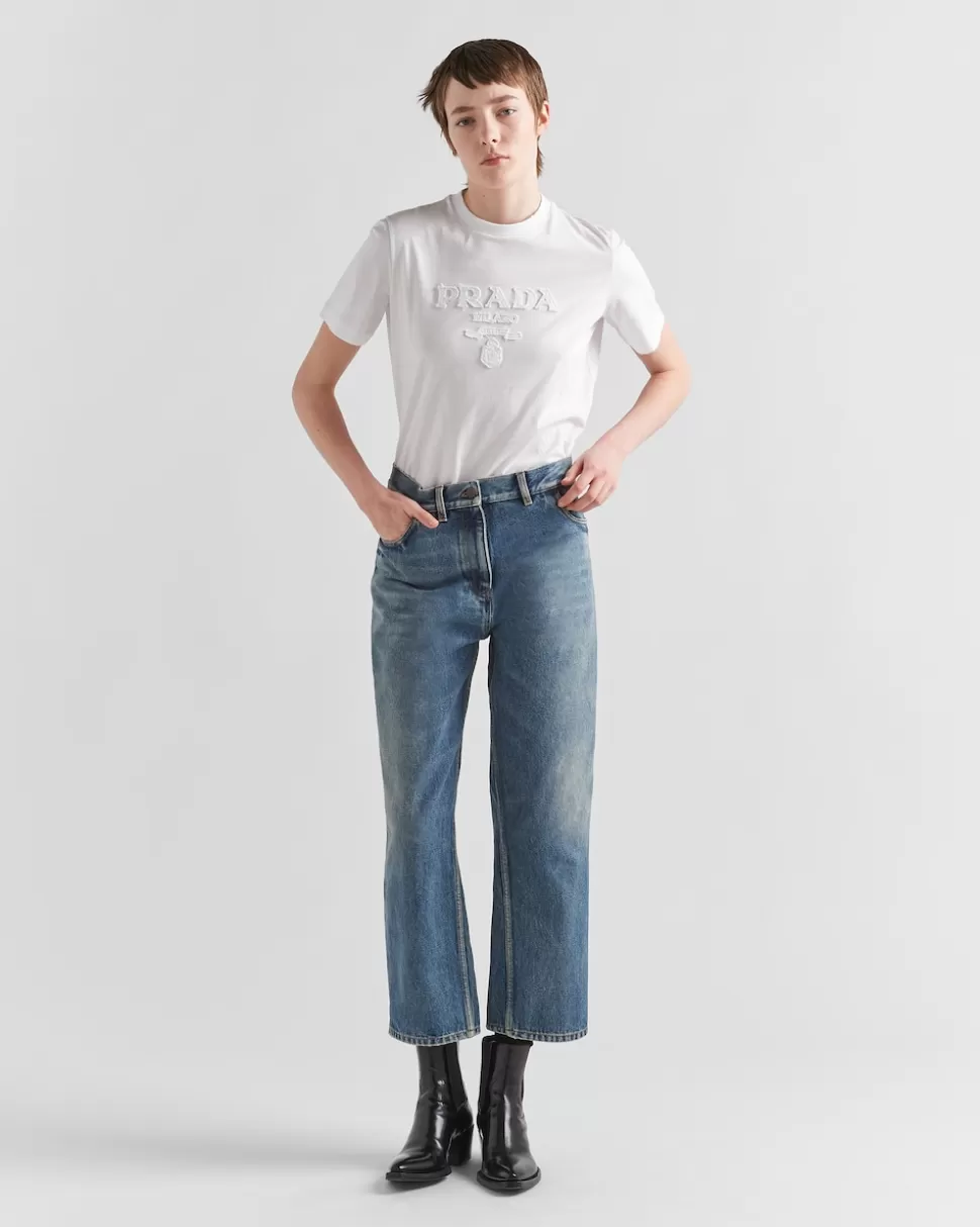 Prada Vaqueros Con Cinco Bolsillos^Mujer TEJIDO VAQUERO