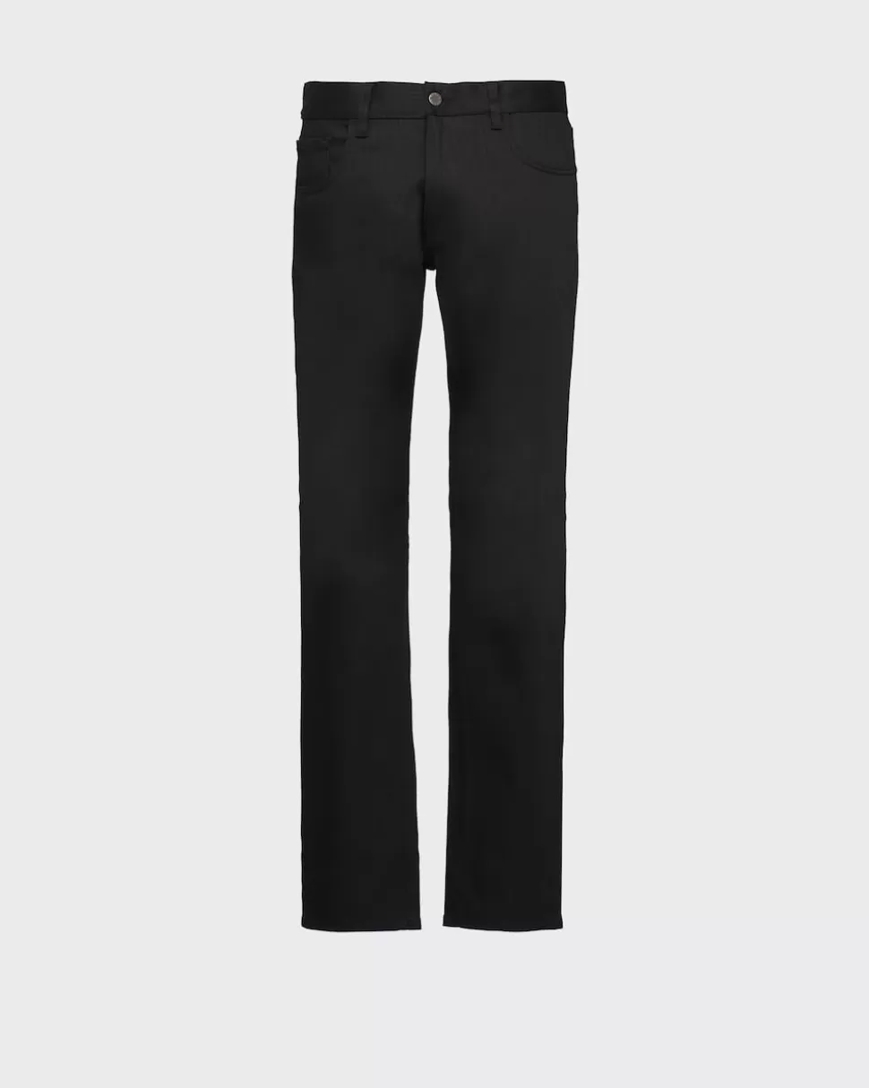 Prada Vaqueros Raw New Stretch Denim^Hombre TEJIDO VAQUERO