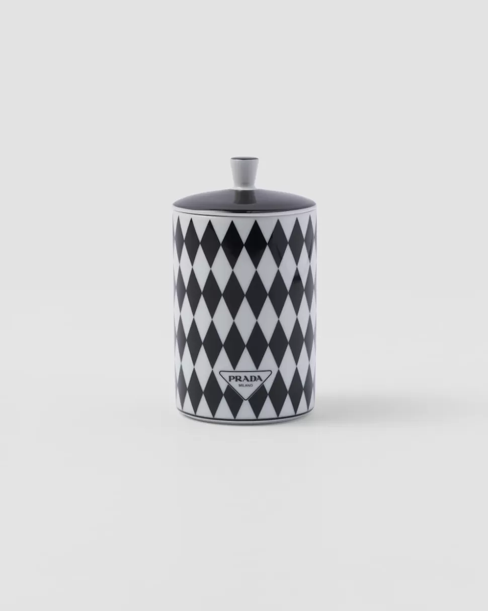 Prada Vela Aromática De Porcelana - Checkerboard^ VELAS AROMÁTICAS Y OBJETOS DECORATIVOS