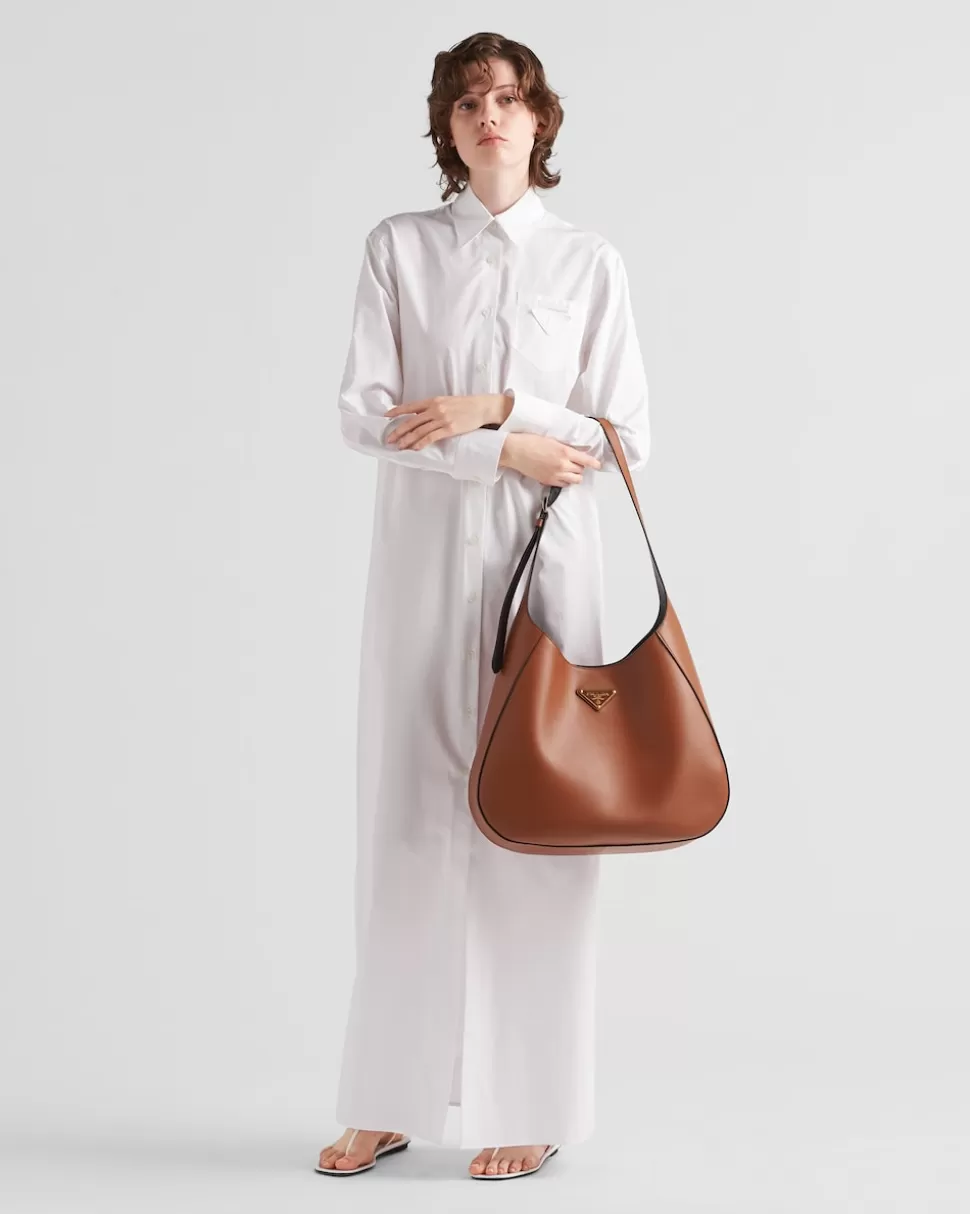 Prada Vestido Camisero De Popelín^Mujer VESTIDOS