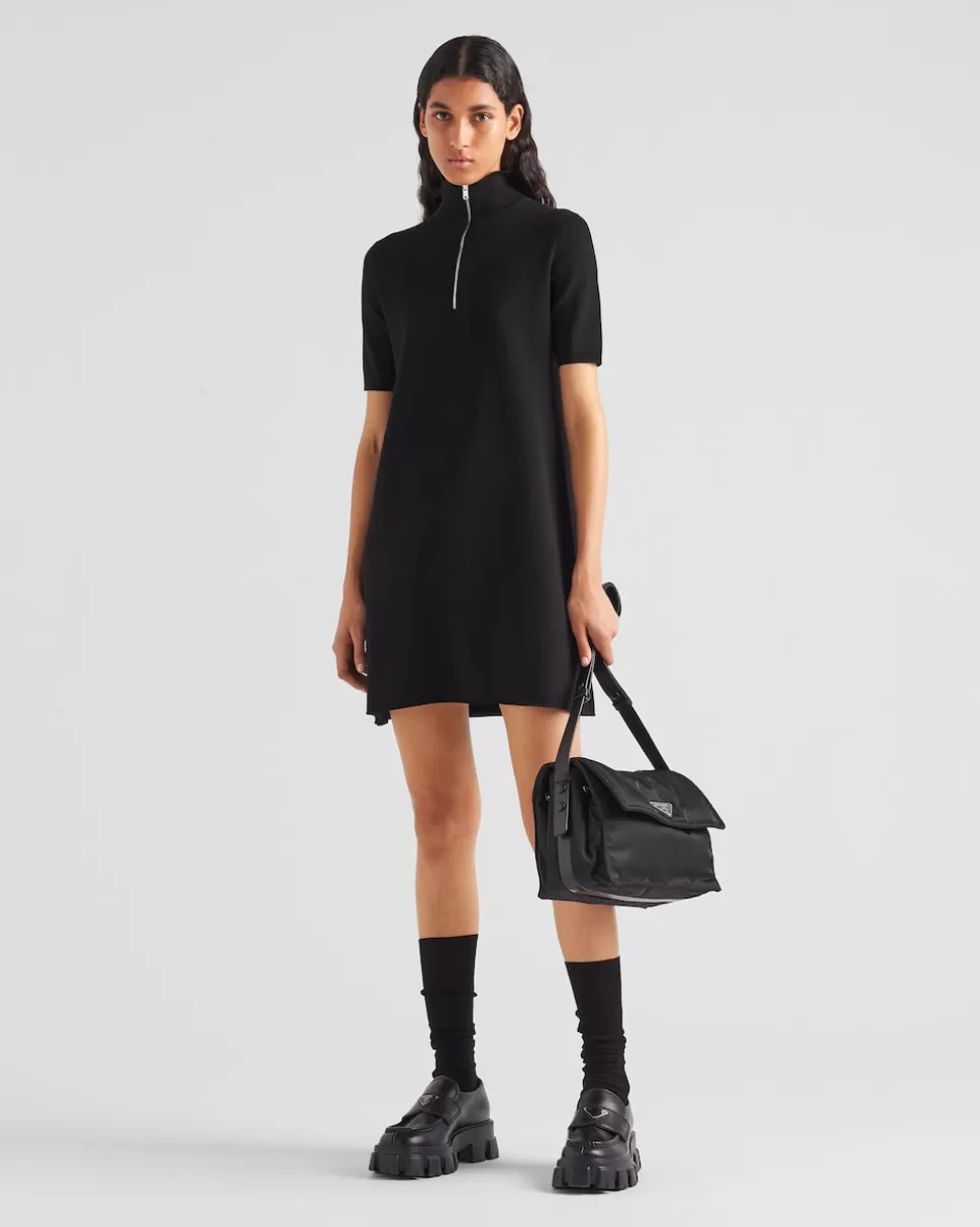 Prada Vestido De Lana Y Viscosa^Mujer VESTIDOS