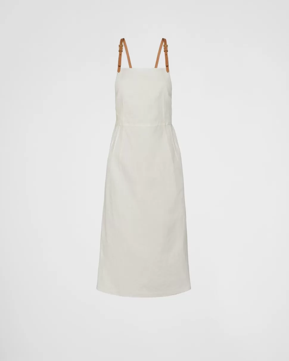 Prada Vestido De Lino^Mujer VESTIDOS