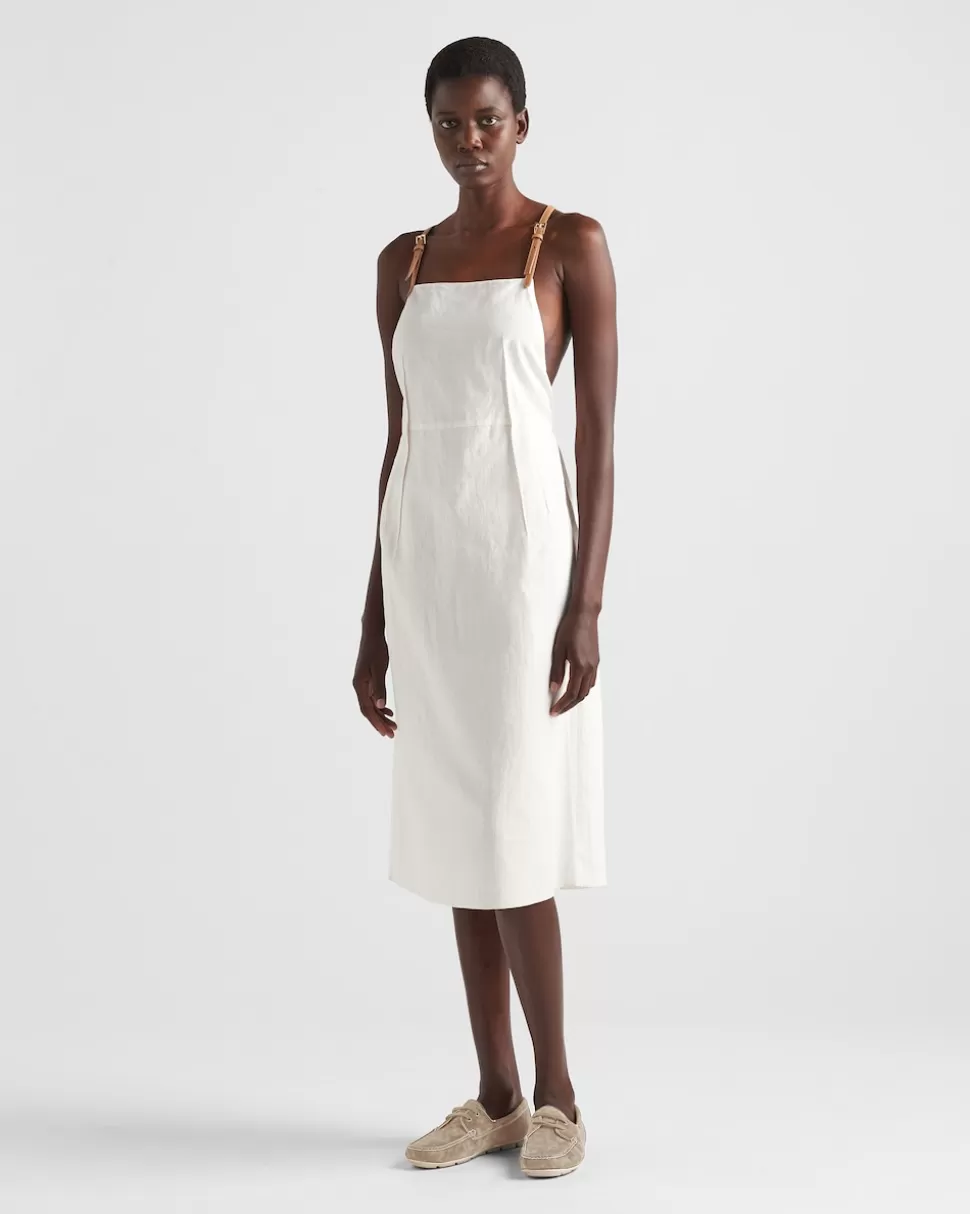 Prada Vestido De Lino^Mujer VESTIDOS