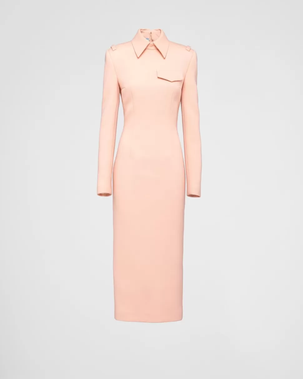 Prada Vestido De Natté Elástico^Mujer VESTIDOS